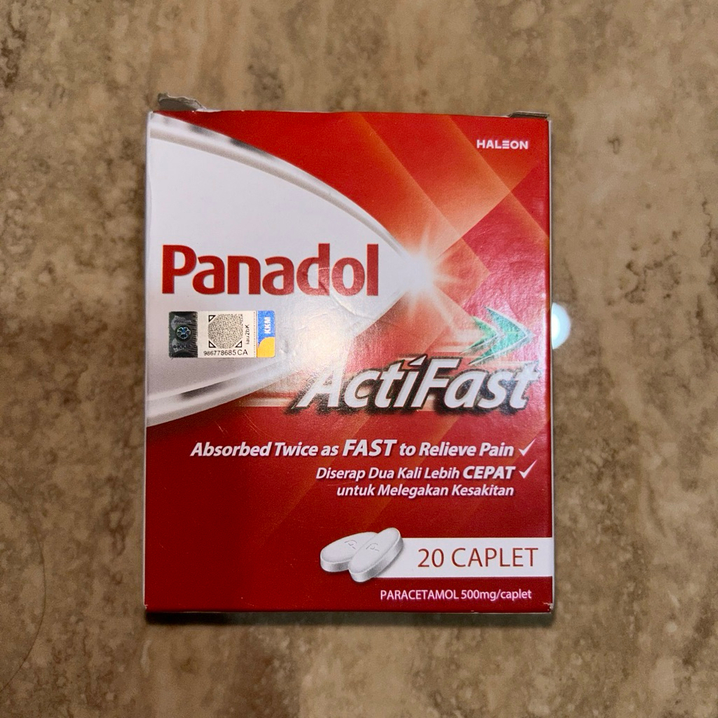 Panadol Actifast 20 Caplet Malaysia