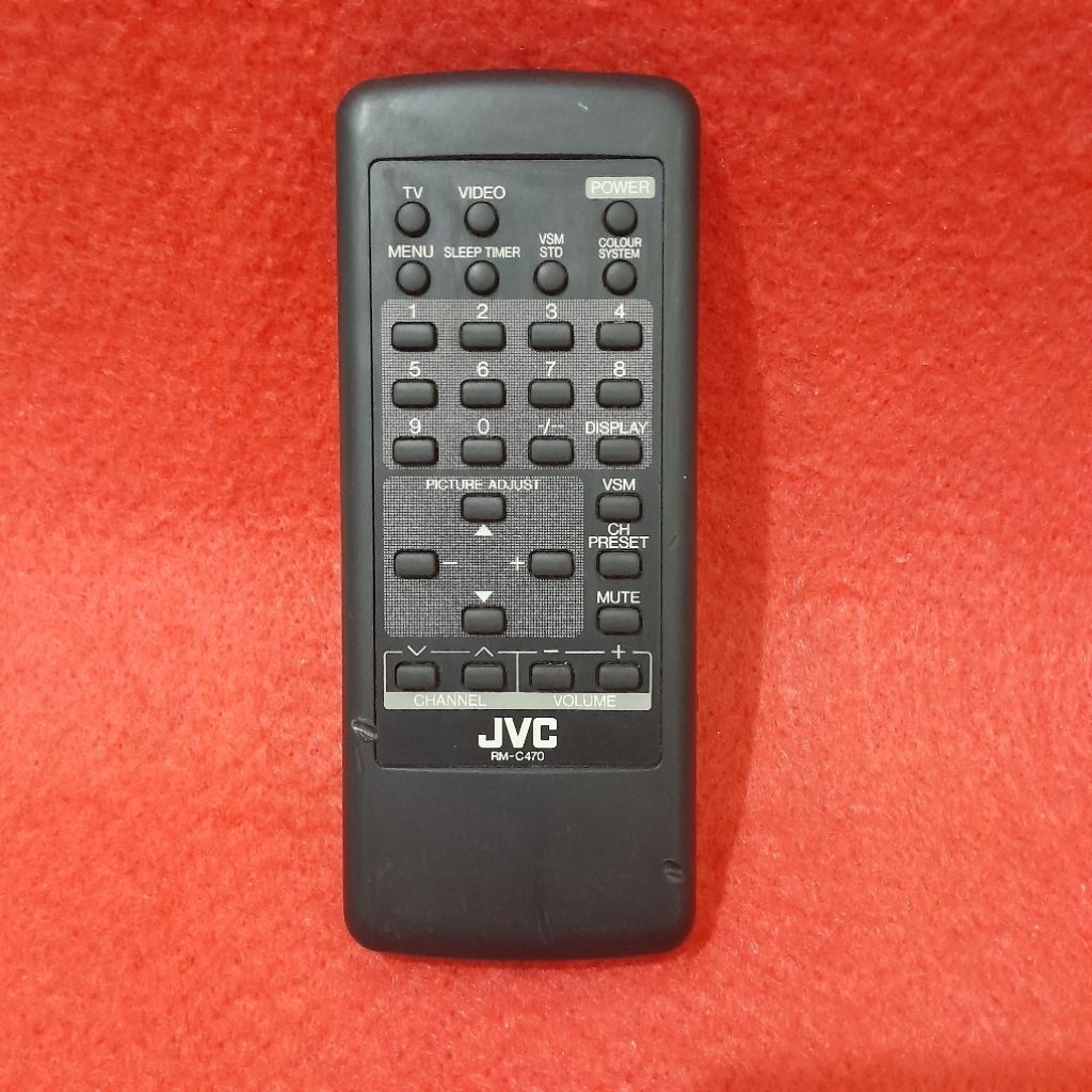 Remote Remot TV JVC Original Asli . RM - C470 .