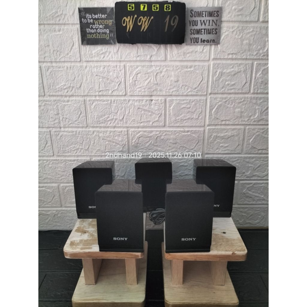 Speaker satelit Home theater Sony pasif bekas second