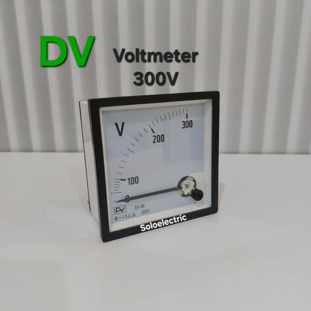 Limaukuit_Space Volt Meter Analog 300V Dv / Volt Panel Meter 96 / 72