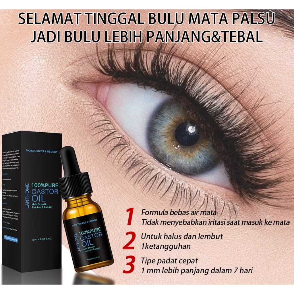 Lanthome Eyelash & Eyebrow Growth Serum 10ML / Serum Penumbuh Alis & Bulu Mata Alami / Serum Pelebat