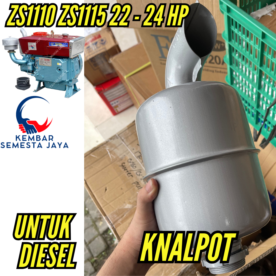 JF Sparepart Knalpot DIESEL 20 PK 22 PK 24 PK S1110 ZS1110 TL1110 / S1115 ZS1115 TL1115 Muffler Assy