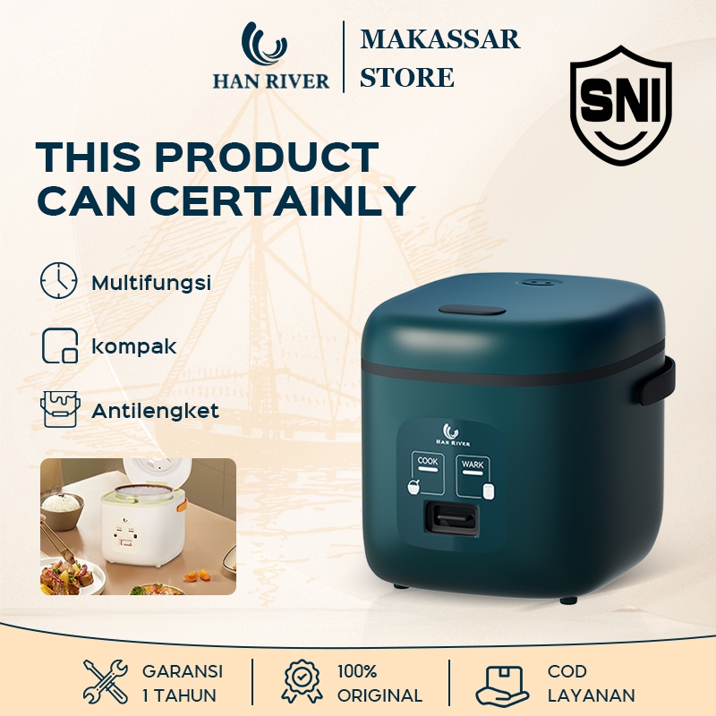 HAN RIVER Rice Cooker 0.8L Magic Com Mini Portable Penanak Nasi
