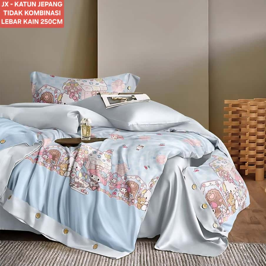 Sprei katun jepang import ukuran 120x200