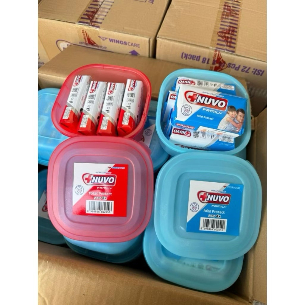 Sabun Nuvo isi 4 Pcs Free Tepak Serbaguna