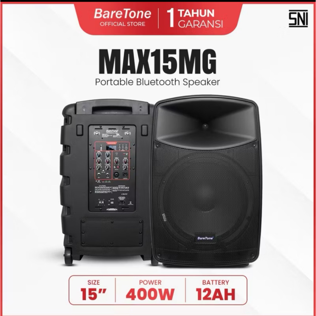 Speaker portable Baretone 15 inch “ 15MG