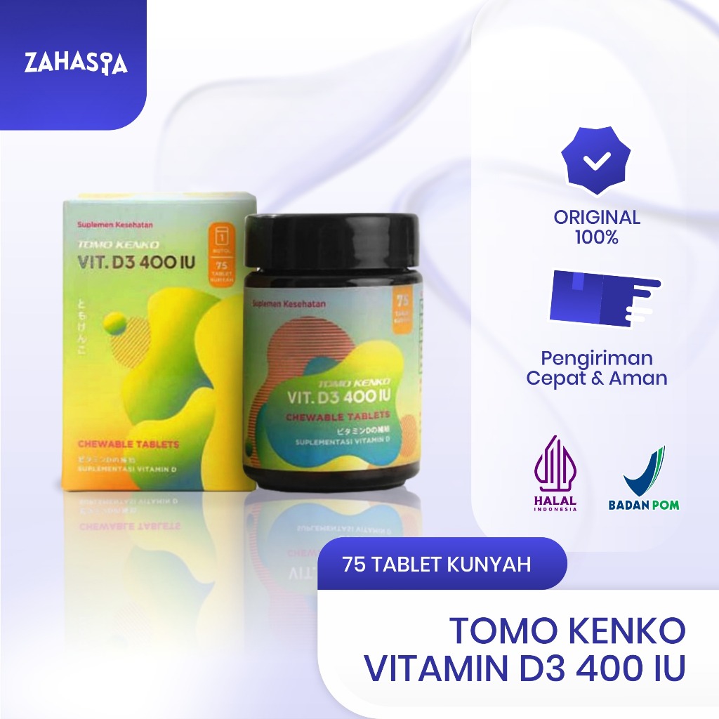 Tomo Kenko D3 400 IU Chewable (kunyah) High Quality