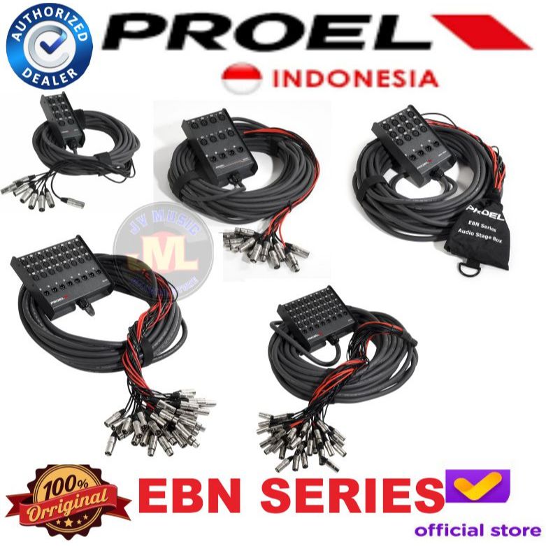Proel EBN8 / EBN804 /EBN1204 / EBN2408 / EBN3108 Snake Kabel Proel Original  Proel   EBN-8 / EBN-804