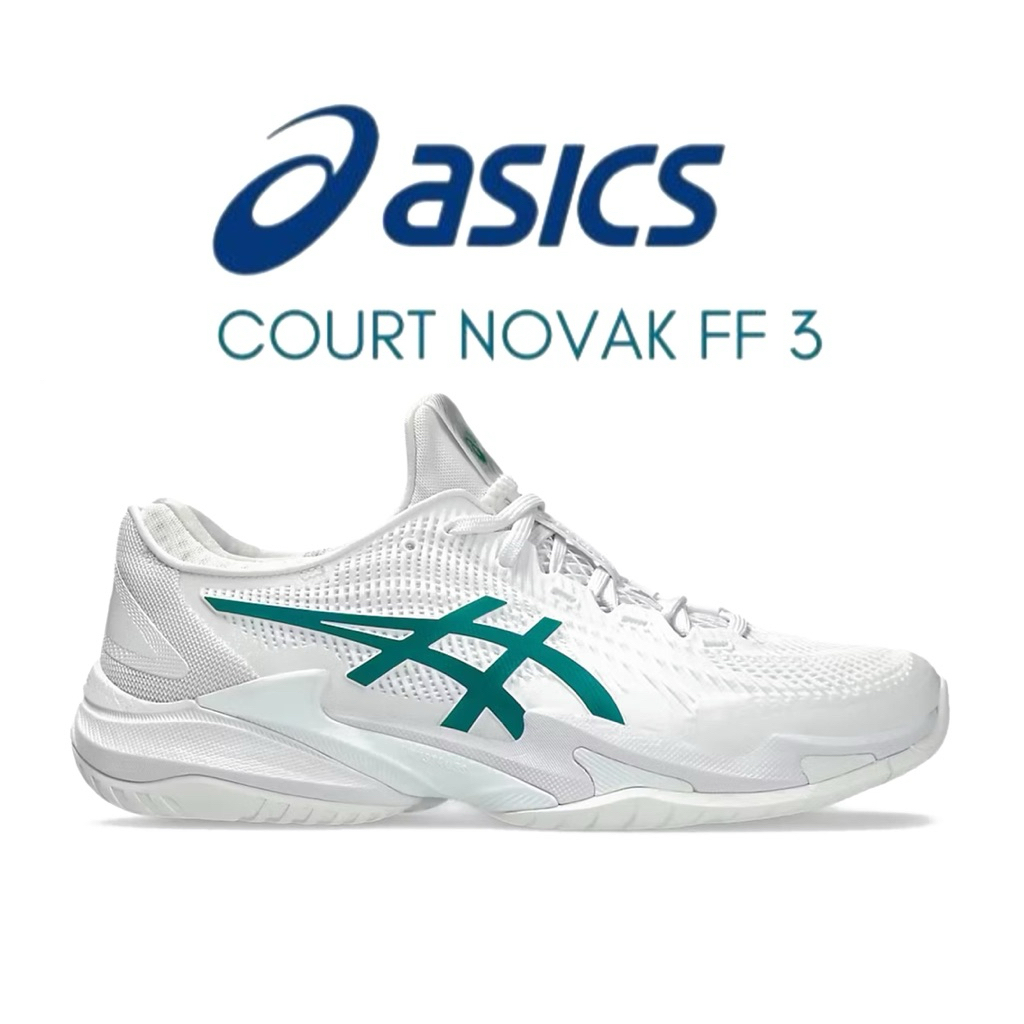 Asics Court Novak Ff 3 Tenis Shoes White Pitch Green