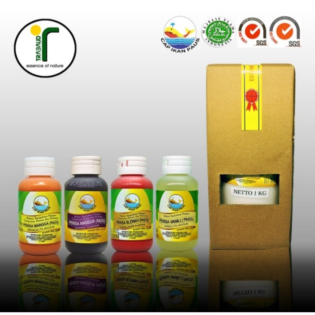 (1 kg) Perisa Cap Ikan Paus | Pasta Cap Ikan Paus | Pewarna | Aroma | Rasa