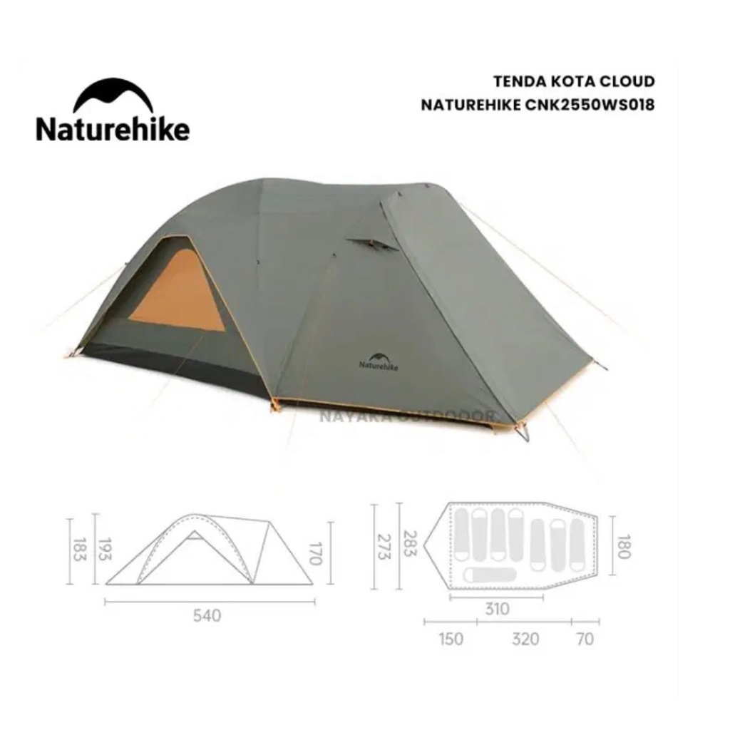 TENDA KOTA CLOUD NATUREHIKE CNK2550WS018