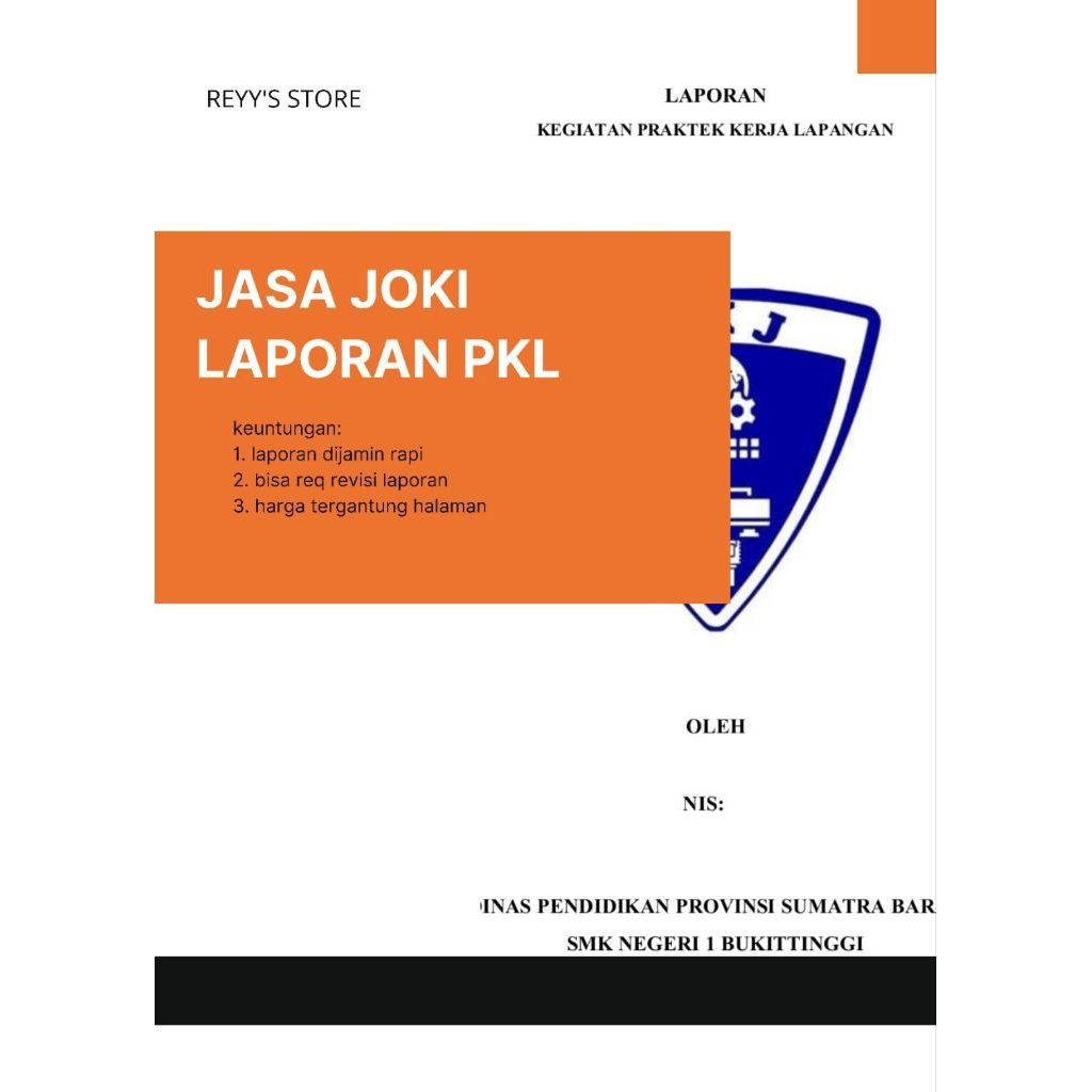 Jasa Joki Laporan PKL