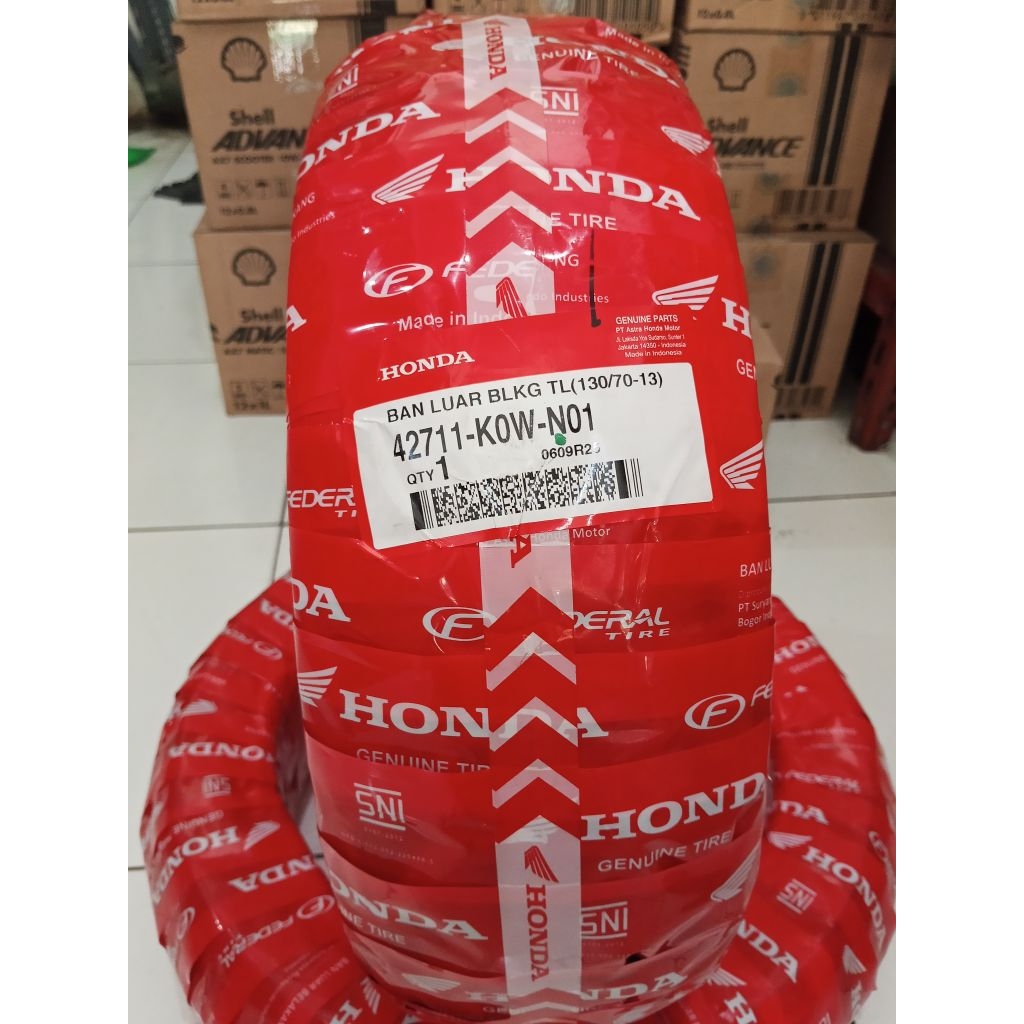 Ban Luar Federal Honda TUBLES 130/70 Ring 13 Ban Belakang ADV 150 160