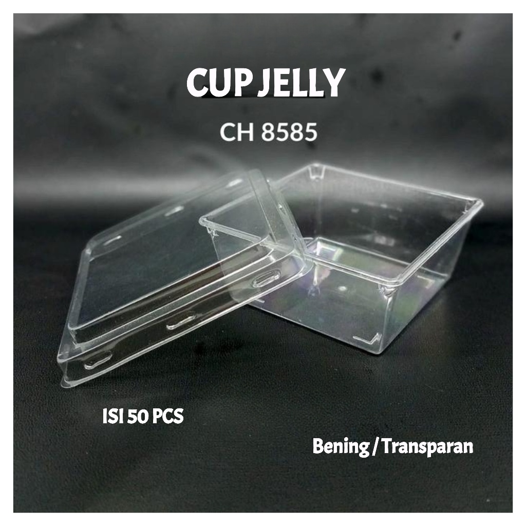 Jelly Cup Pudding Cup CH 8585 isi 50 Wadah Akrilik Kotak Puding Dessert Tiramisu