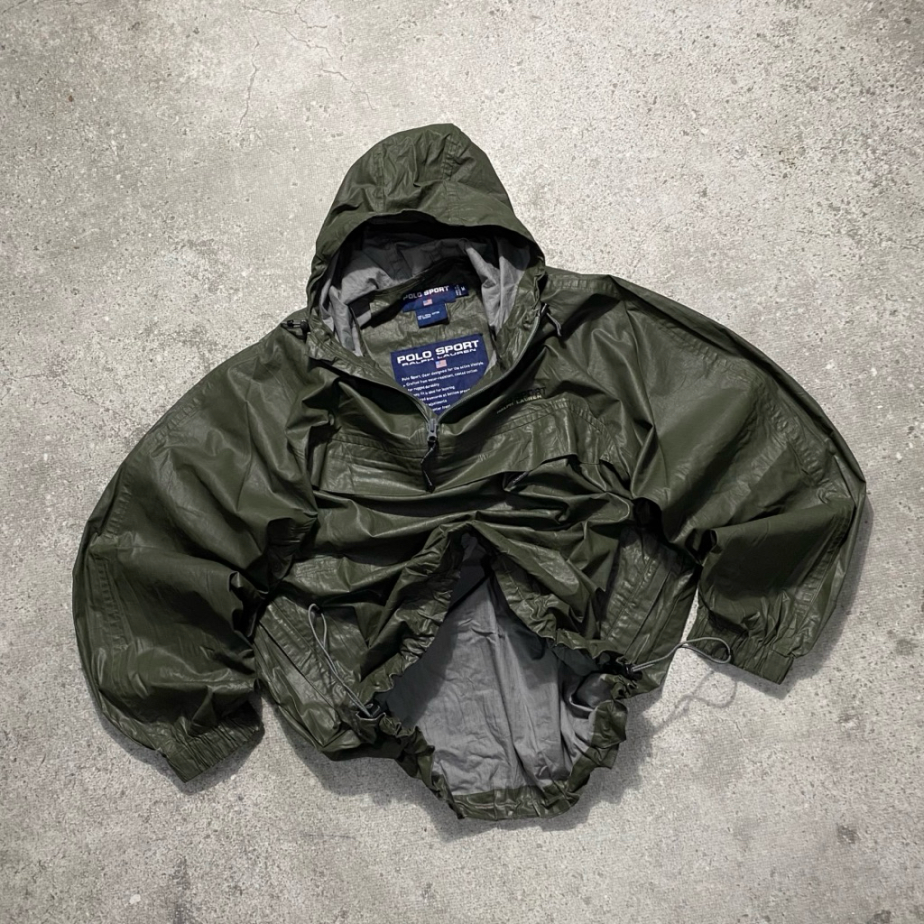Vintage Polo Sport Coated Anorak Jacket Second