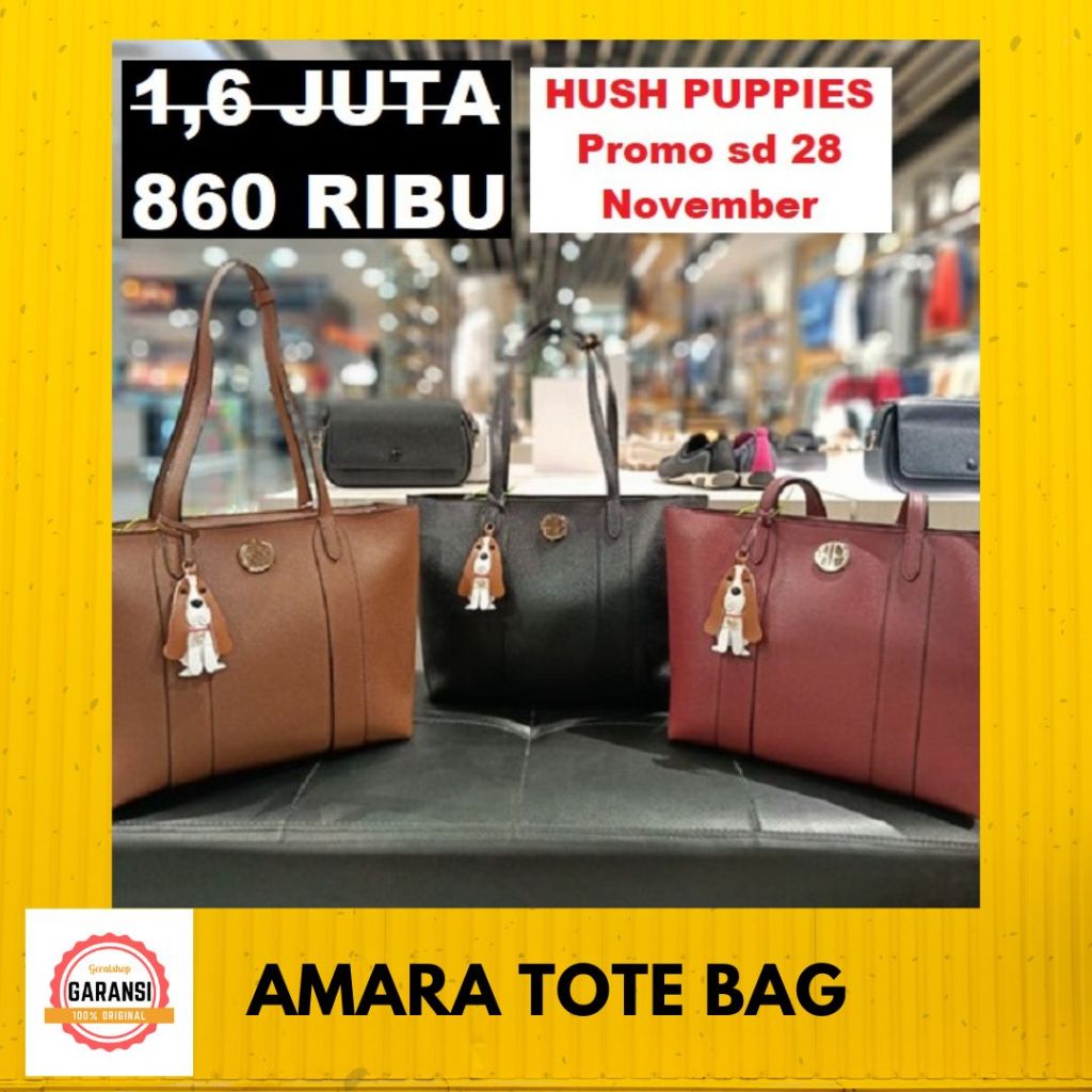 Tas Tote bag Hush Puppies seri UNISEX NYLON sale original 100%