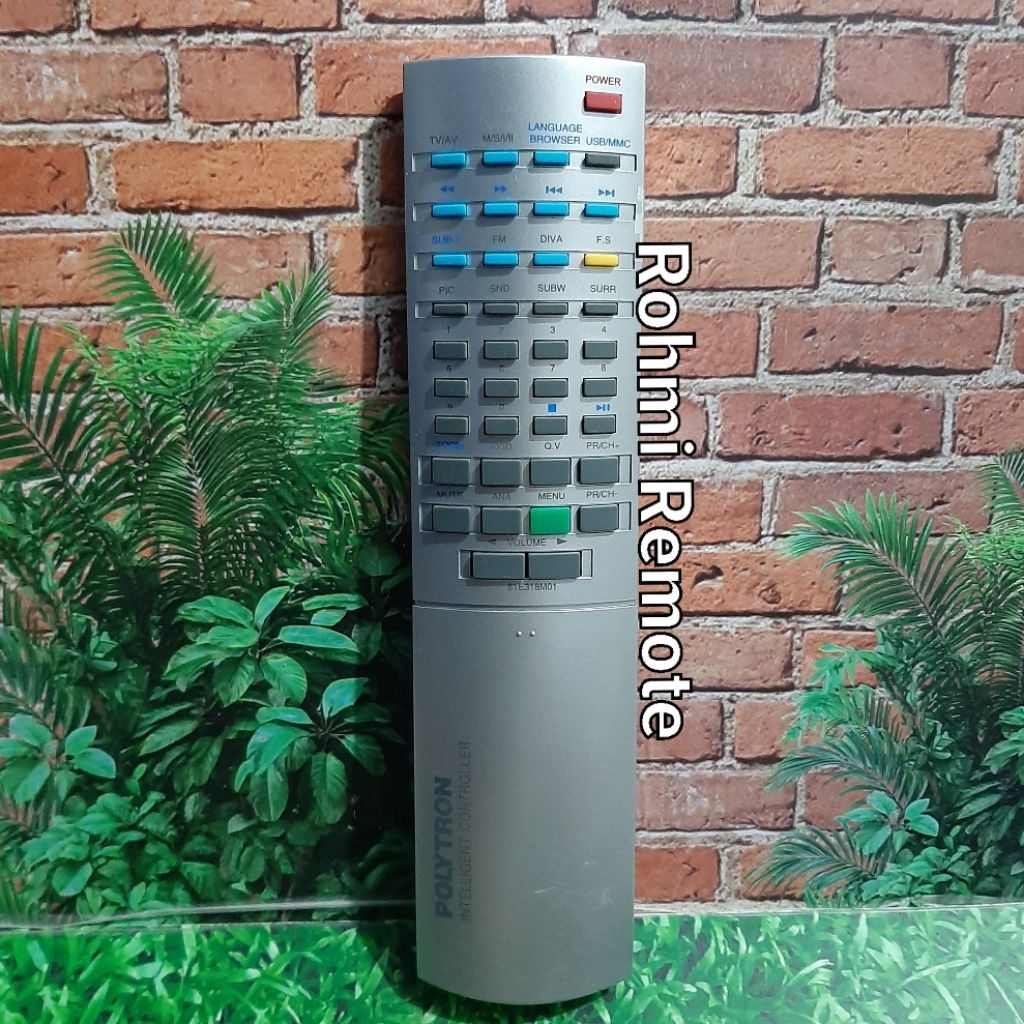 REMOTE REMOT DVD HOME THEATER POLYTRON BB 81E318M01 ORIGINAL