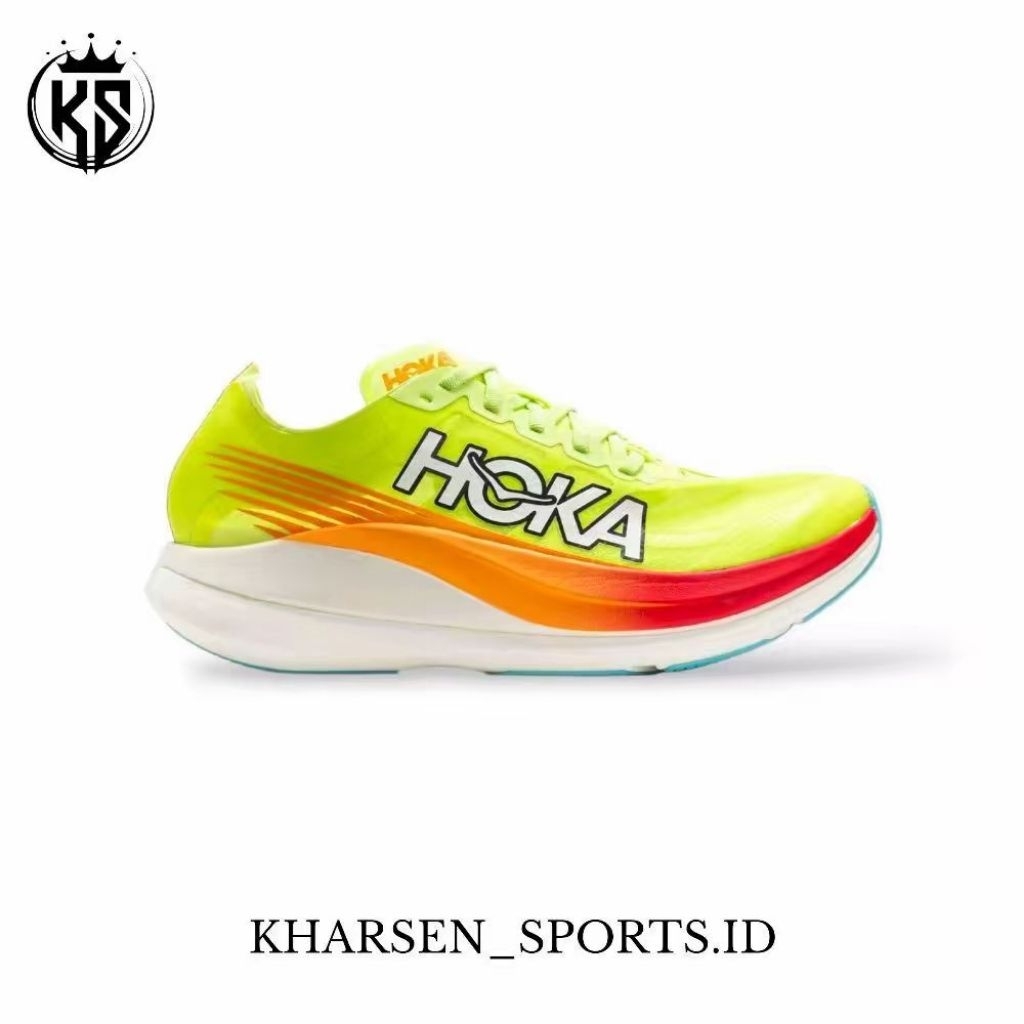 HOKA Rocket X 2 Mens Lettuce Solar Flare
