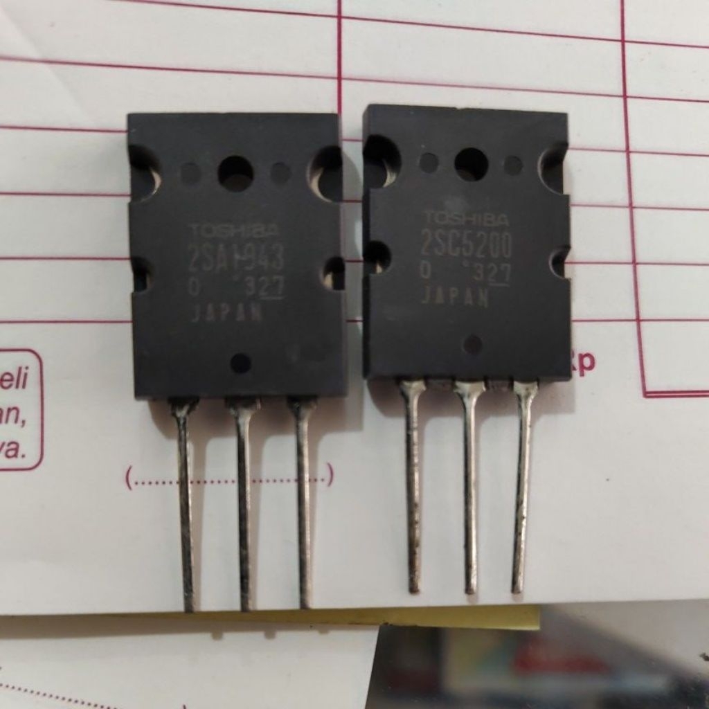 Transistor Toshiba 2SA1943 2SC5200 Kualitas Super lot 323 Transistor Toshiba 1943 5200 kualitas Supe
