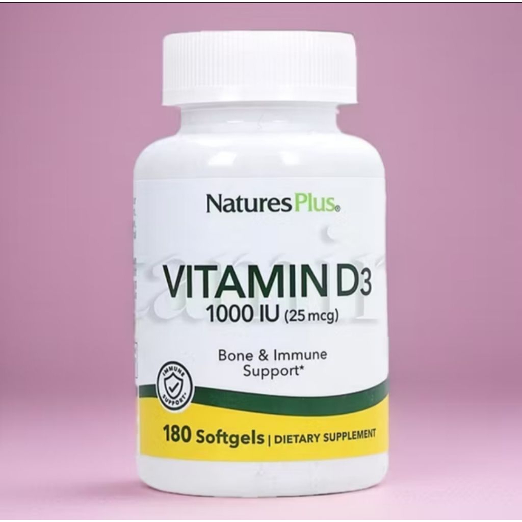 Nature's Plus Vitamin D3 1000 IU 180 Softgel Natures Plus Vitamin D