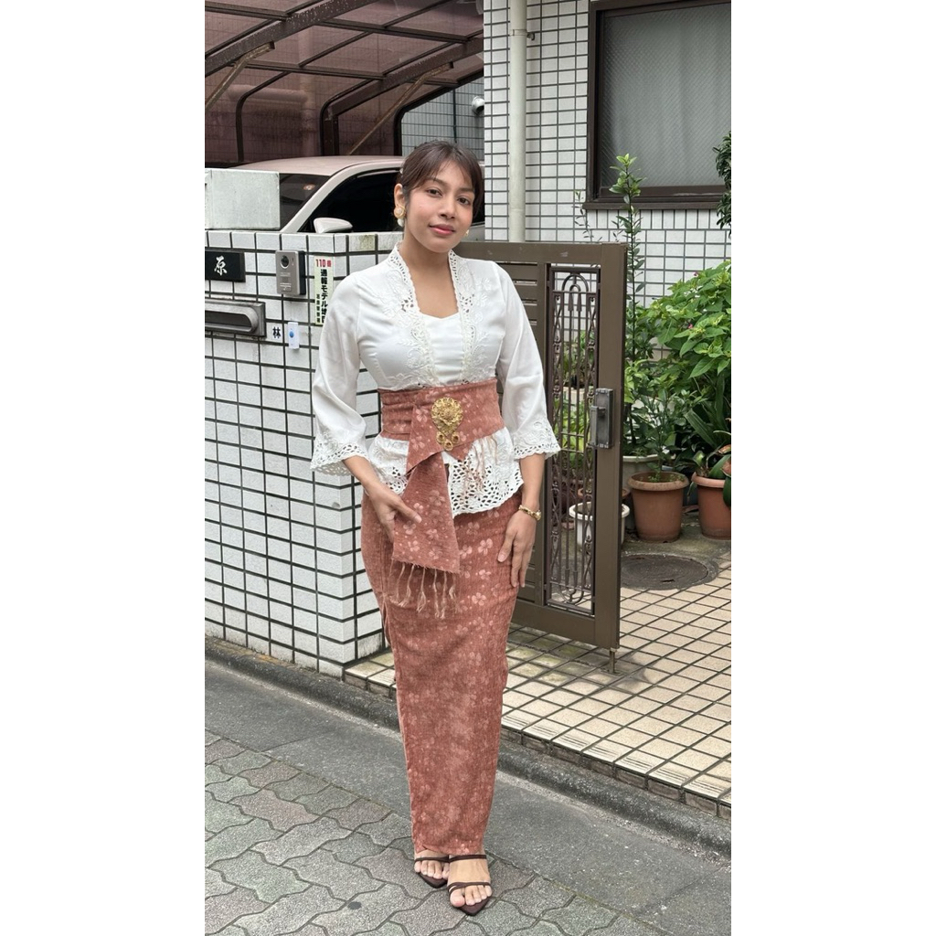 Kamen semi atbm Dobby Serat Jagung & selendang