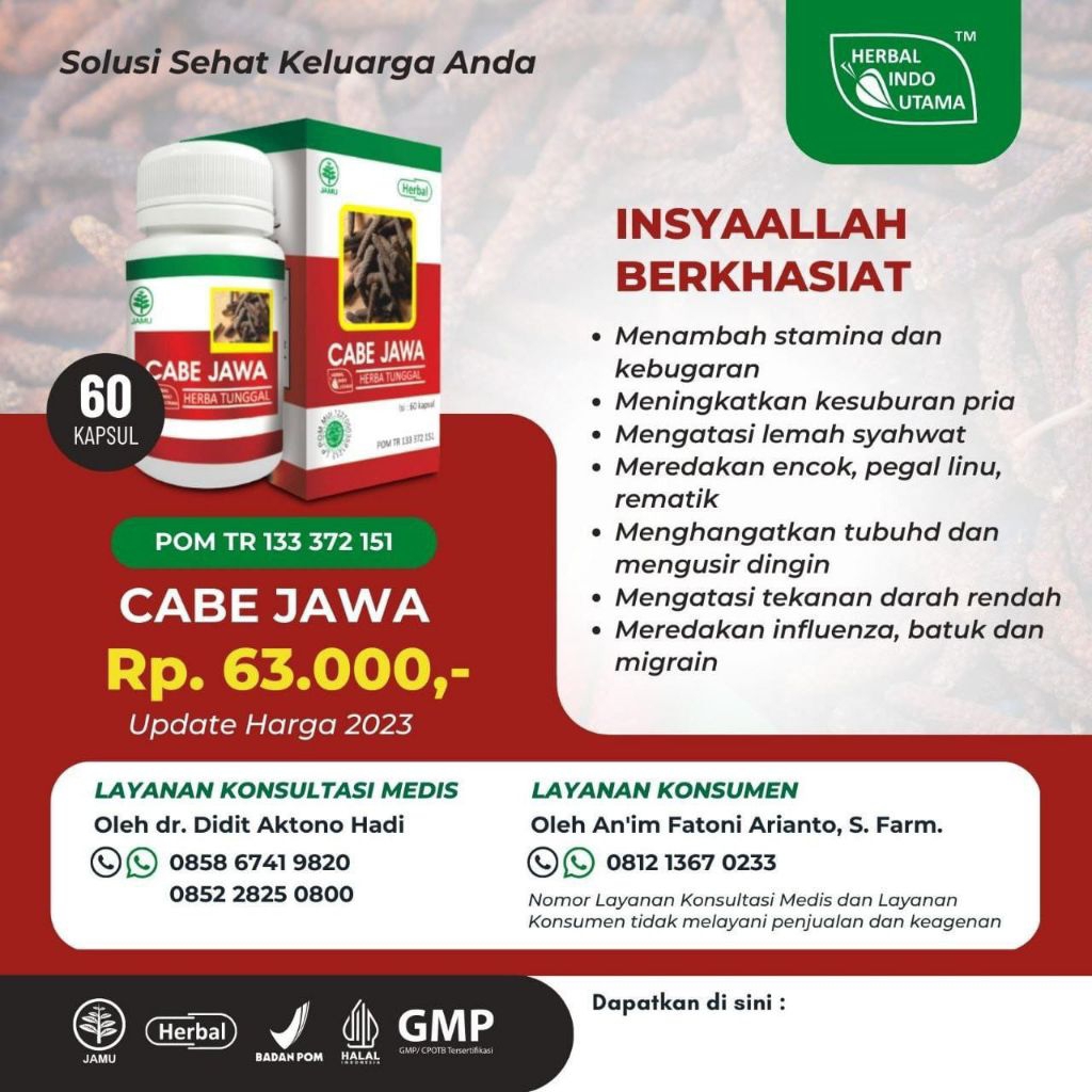 Stamina Pria Cabe Jawa