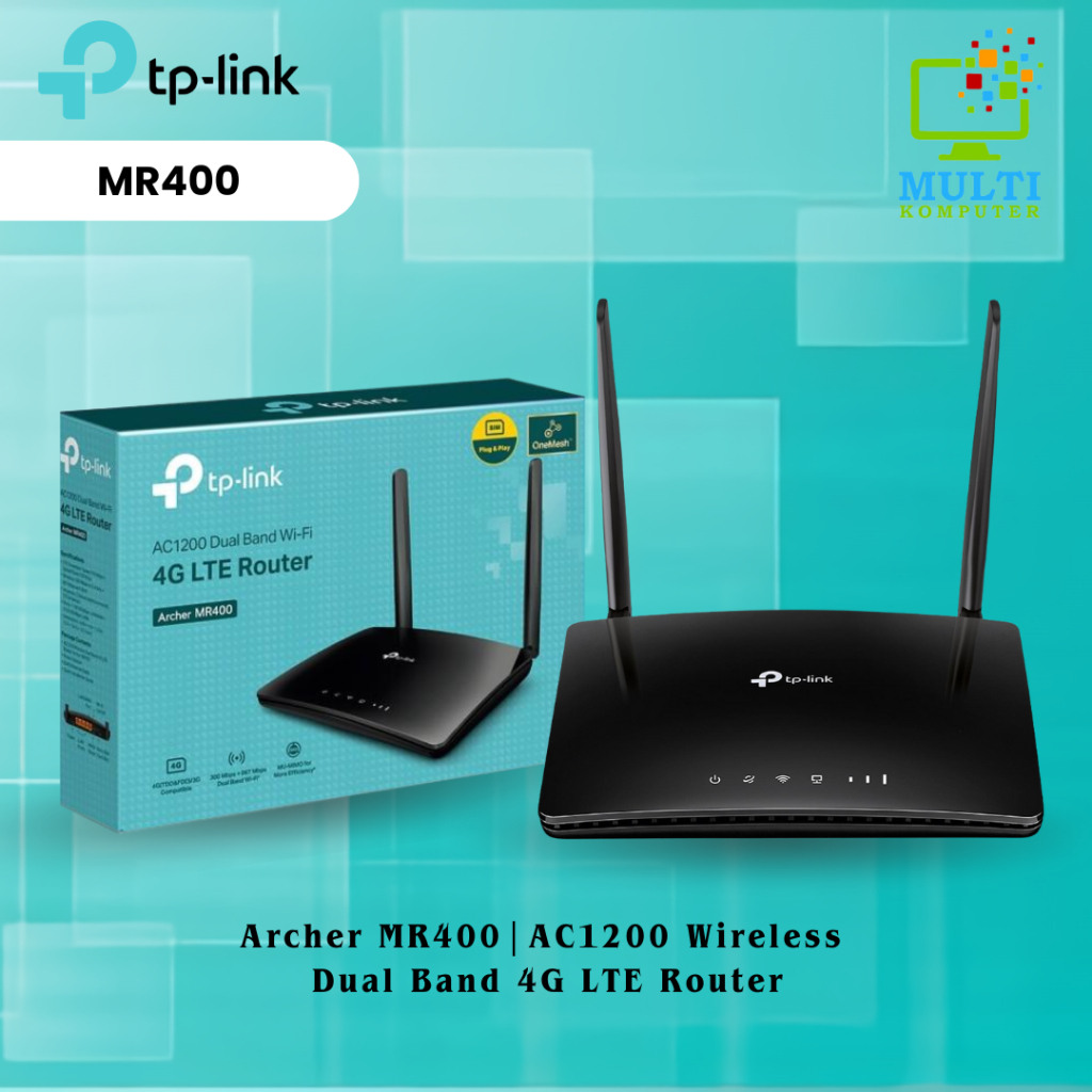 TP-Link Archer MR400 AC1200 4G LTE Modem Wireless Router - MR400