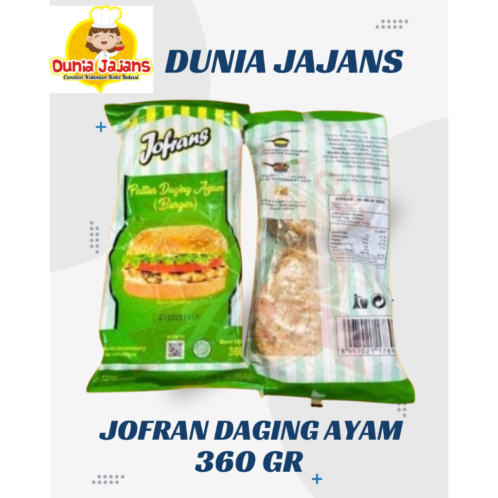 Jofrans Patties Burger Daging Ayam 360gr