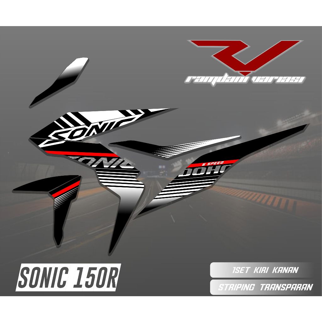STRIPING HONDA SONIC/STIKER SONIC 150R/STRIPING STIKER MOTOR SONIC 150R