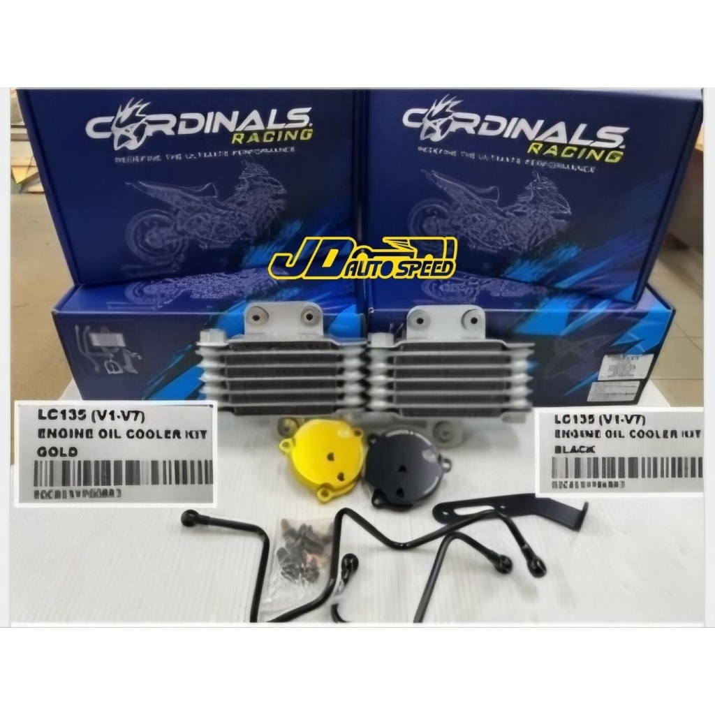 CARDINALS ENGINE OIL COOLER KIT MX KING & MX 135 / PENDINGIN MESIN UNTUM MX-KING & MX 135 DIJAMIN OR