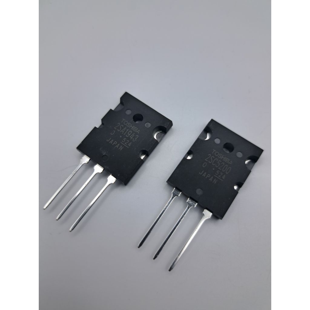 TR TOSHIBA 2SA1943 2SC5200 SERI LOT 524 JAPAN JEPANG TRANSISTOR FINAL TOSHIBA ASLI 2 SA 1943 2 SC 52