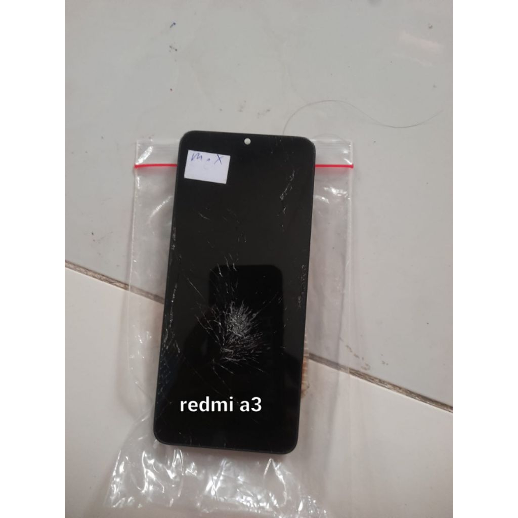 lcd original copotan redmi a3 retak glas