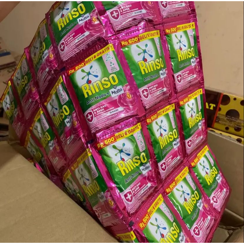 Rinso Renceng Sachet Rinso Cair Sachet 18mm isi 6