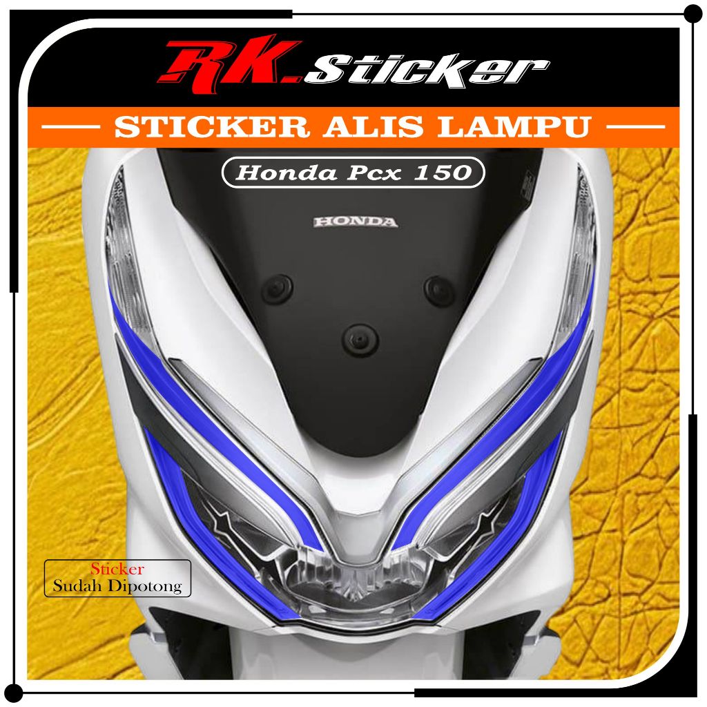 Stiker Alis Lampu PCX 150 | Stiker Lampu Alis PCX 150 Terbaru Tinggal Pasang RK. 01