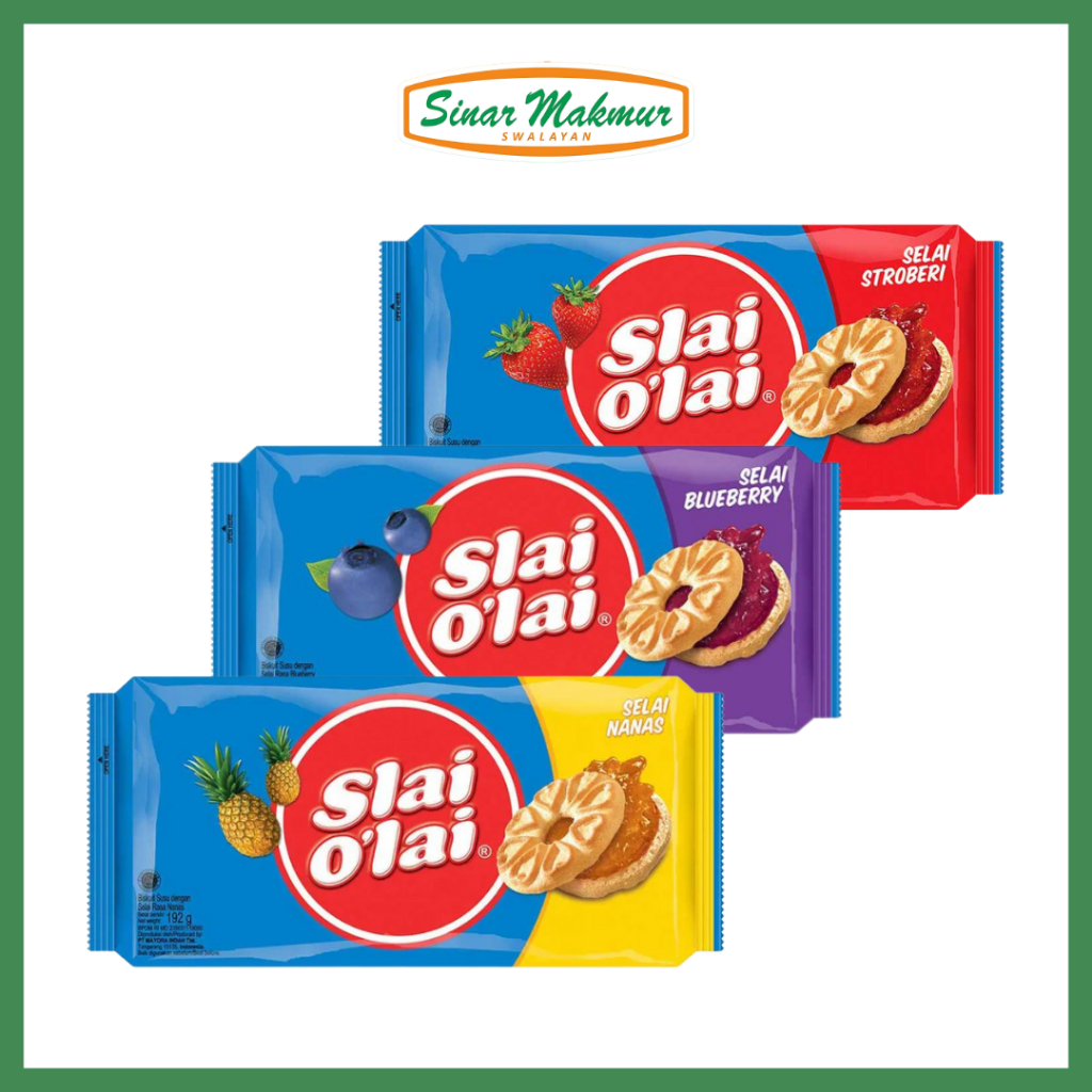 Biskuit Slai Olai 192gr Stroberi/Bluberry/Nanas