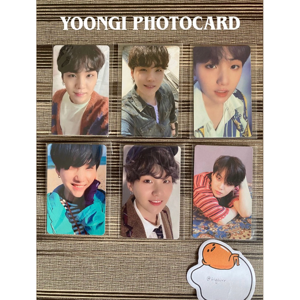 PC ALBUM SUGA YOONGI BTS OFFICIAL PHOTOCARD