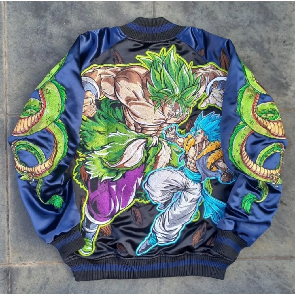 Sukajan Dragon Ball Broly Vs Gogeta