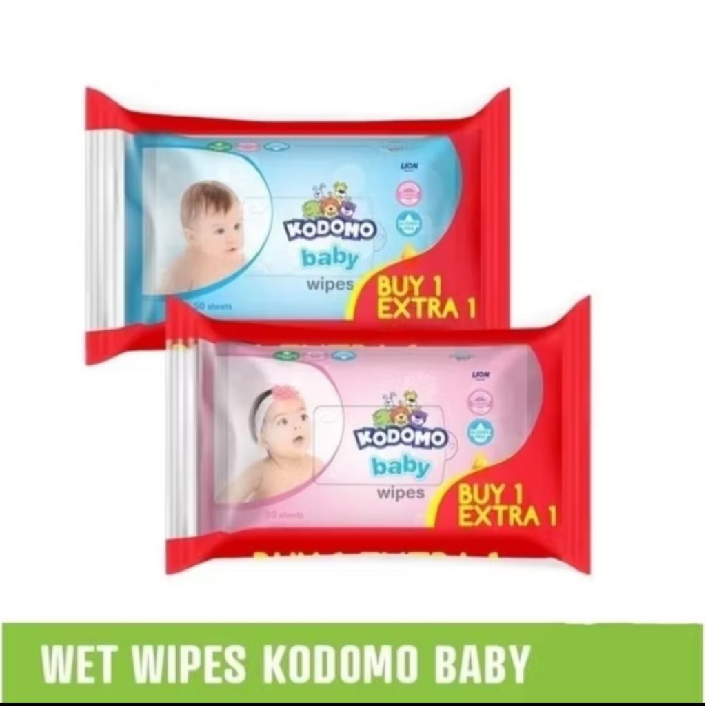 KODOMO BABY WIPES 50's