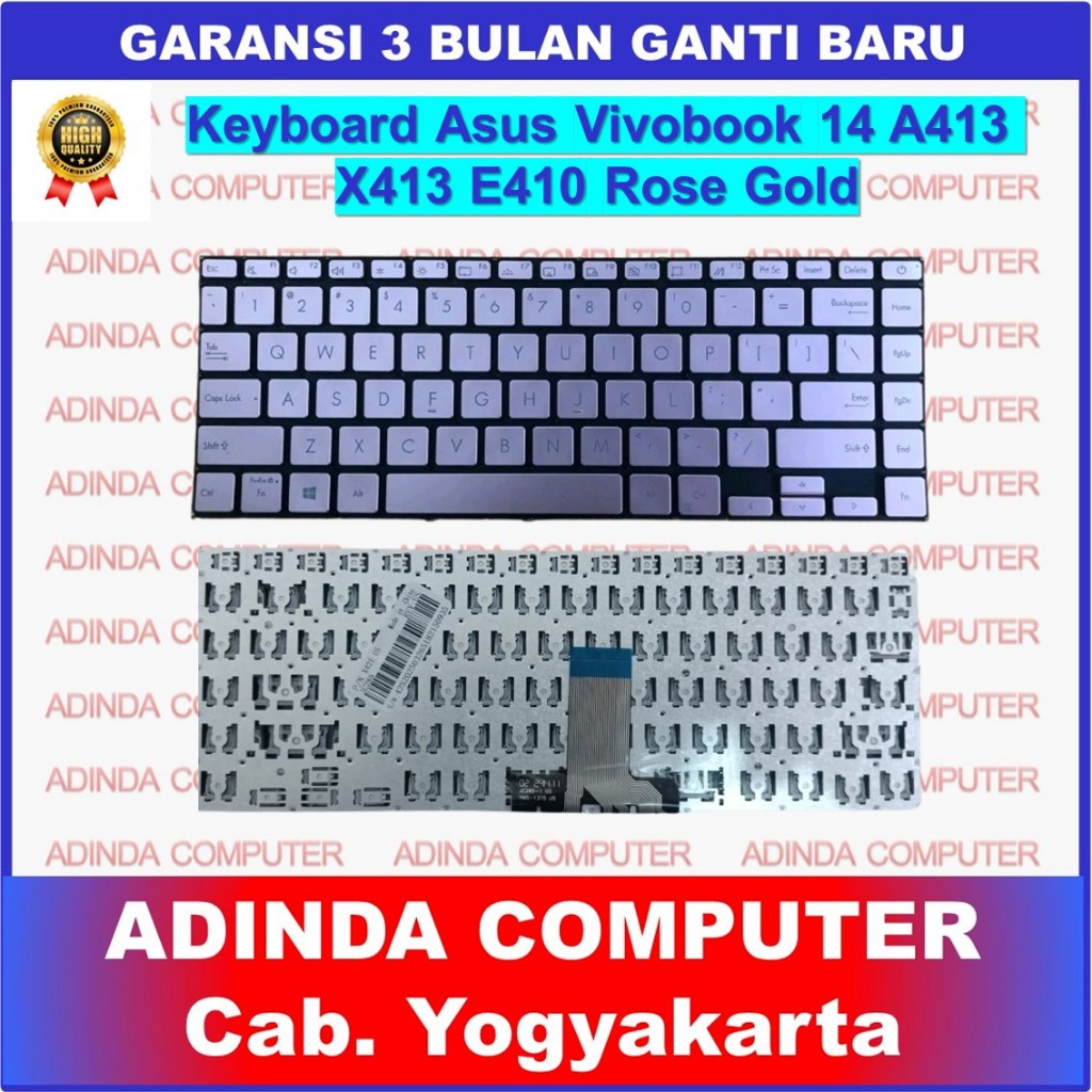 Keyboard Asus Vivobook 14 A413 X413 K413EQ K413F K413FA K413FQ Rose Gold BackLight