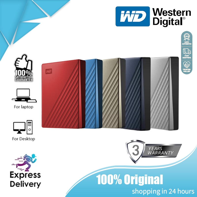 WD My Passport Ultra HDD USB 3.2 500GB 1TB 2TB 4TB For PC/Mac Portable Harddisk/Hard Drives External