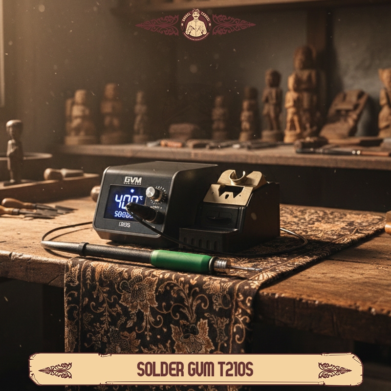 Solder Station GVM T210S Original FREE 1 Mata Solder C210 / Solder Station GVM T210S / Soldering Sta