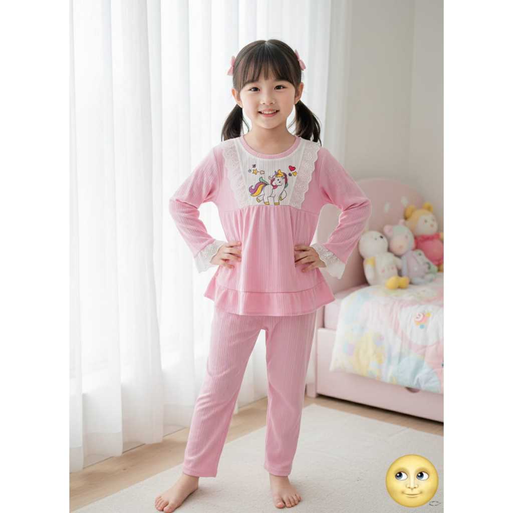 Baju Tidur Anak L00 Baju Tidur Anak Perempuan Lucu Baju tidur Nyaman