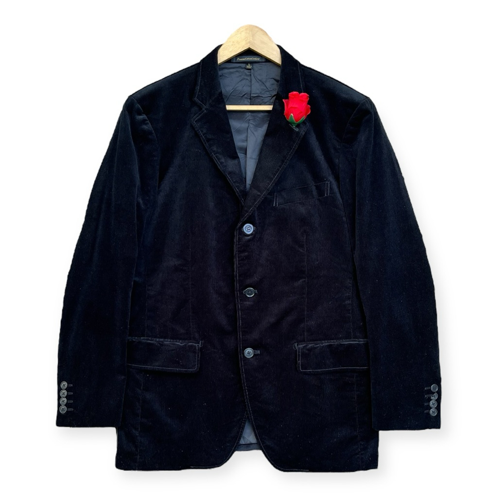Jas Blazer Uniqlo Korduroi (Black)