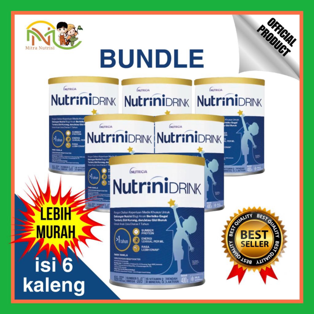 Nutrinidrink bundle 6 kaleng 400 gram
