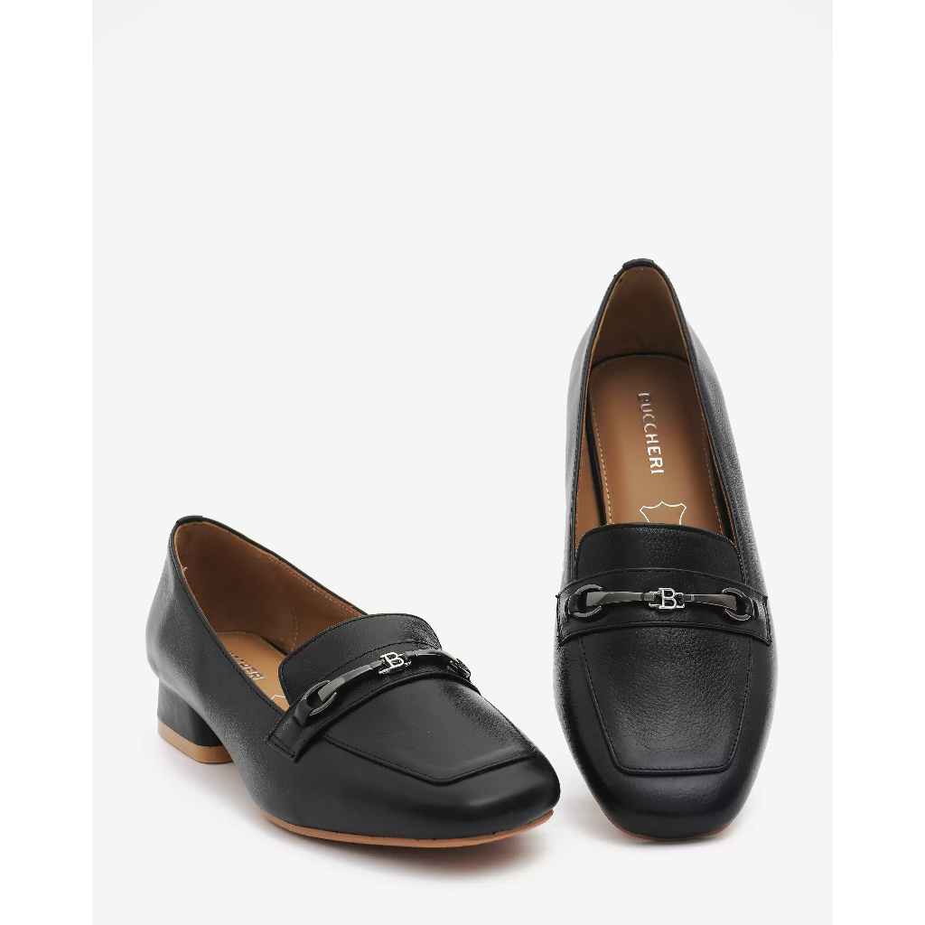 BUCCHERI VALENTINA Sepatu Casual Wanita Full Leather-2520-Black