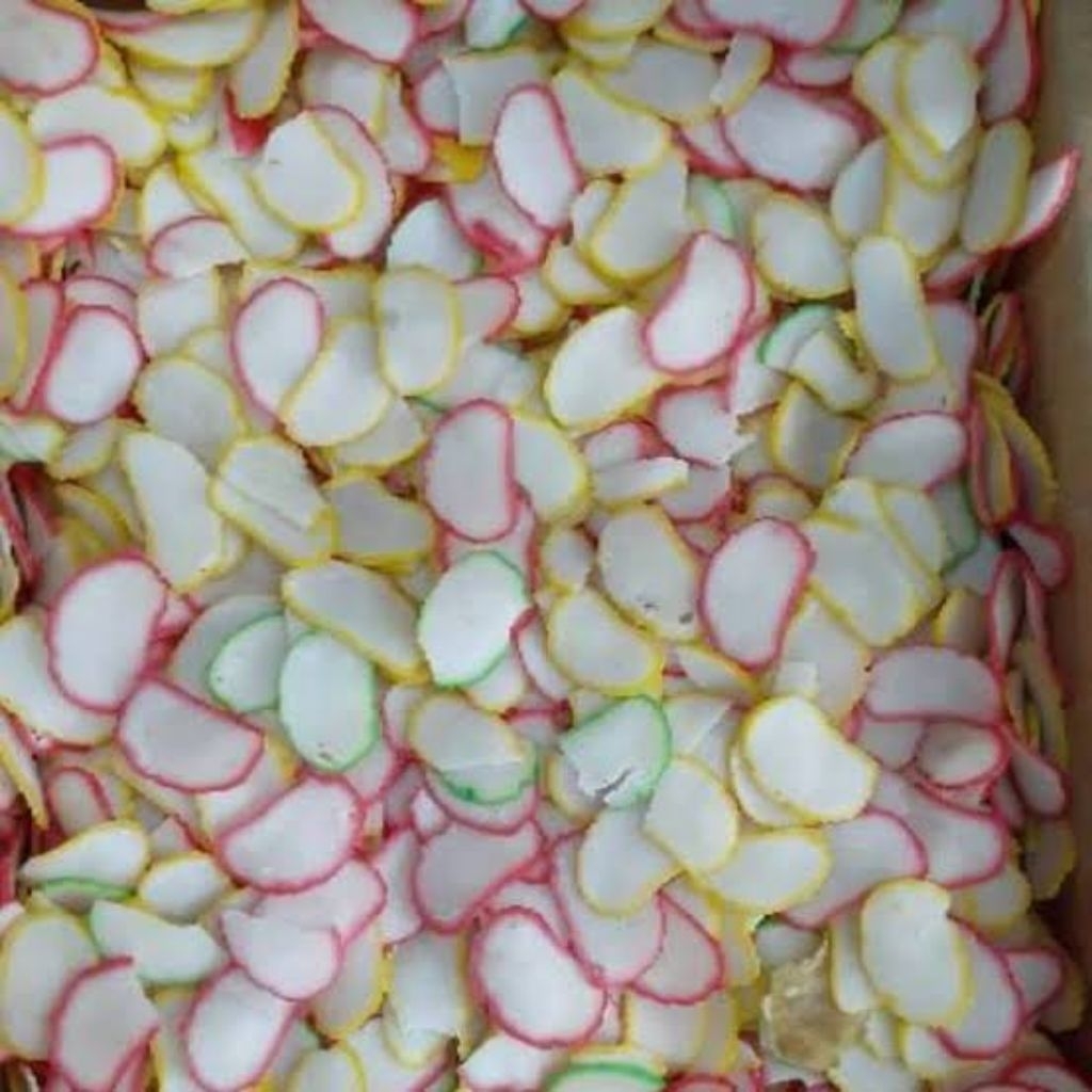 kerupuk bawang warna warni 1 ball 4kg