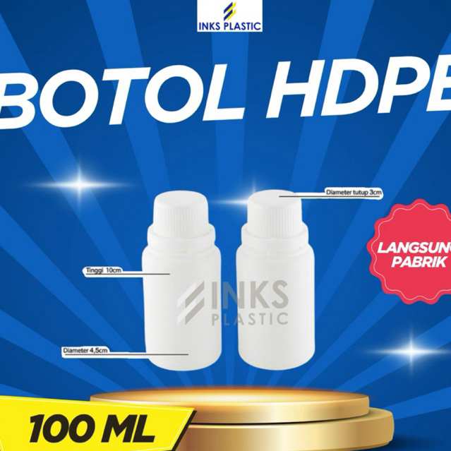 BOTOL AGRO HDPE 100 ML BOTOL LABOR 100ML