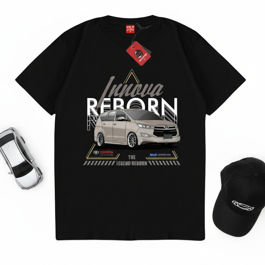 SAKAZUKI Kaos Toyota Innova Reborn The Legend Baju Otomotif Mobil Diesel 2GD Venturer Kijang