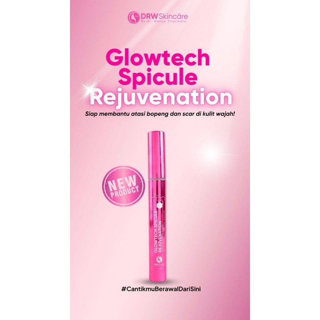 DRW SKINCARE Glowtech Spicule Rejuvination serum scar bopeng dan kulit bertekstur
