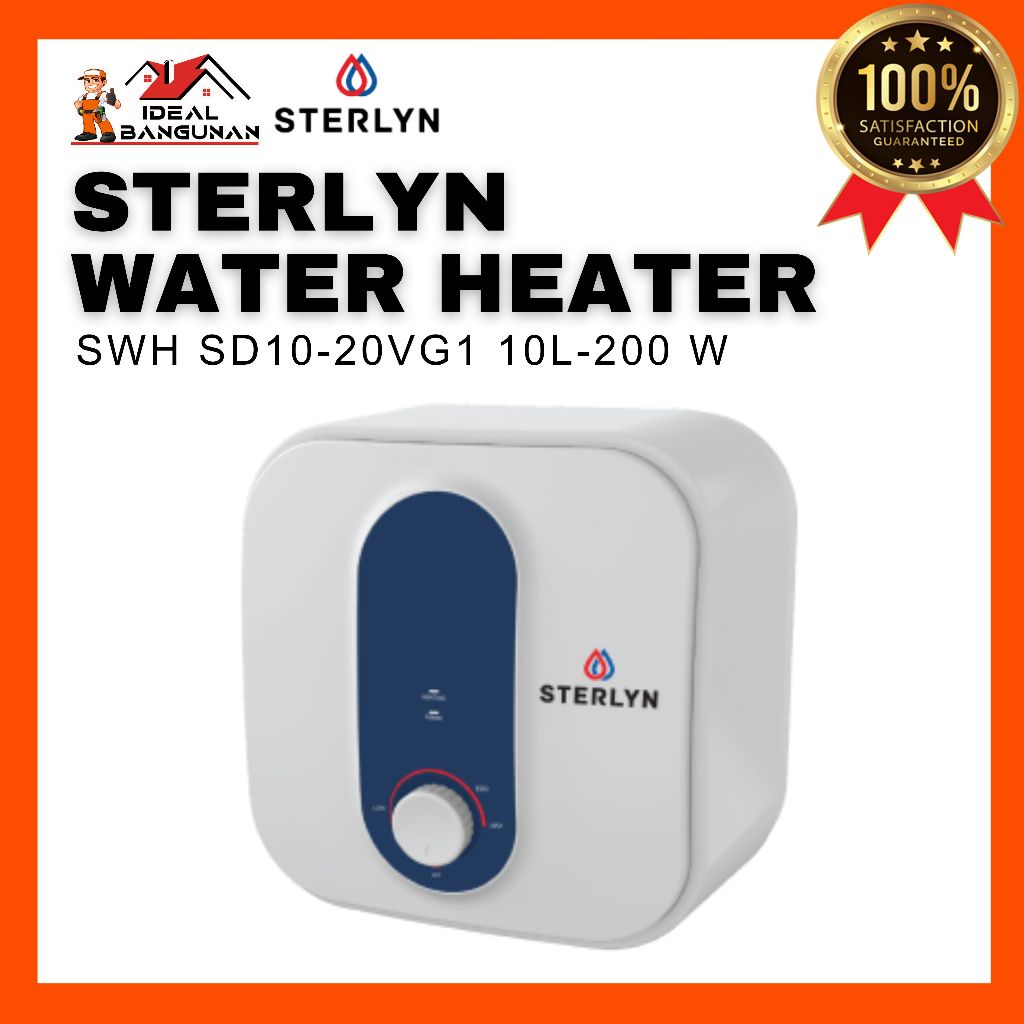 WATER HEATER STERLYN SWH SD10-20VG1 10L-200W | PEMANAS AIR KAMAR MANDI | KAPASITAS 10L